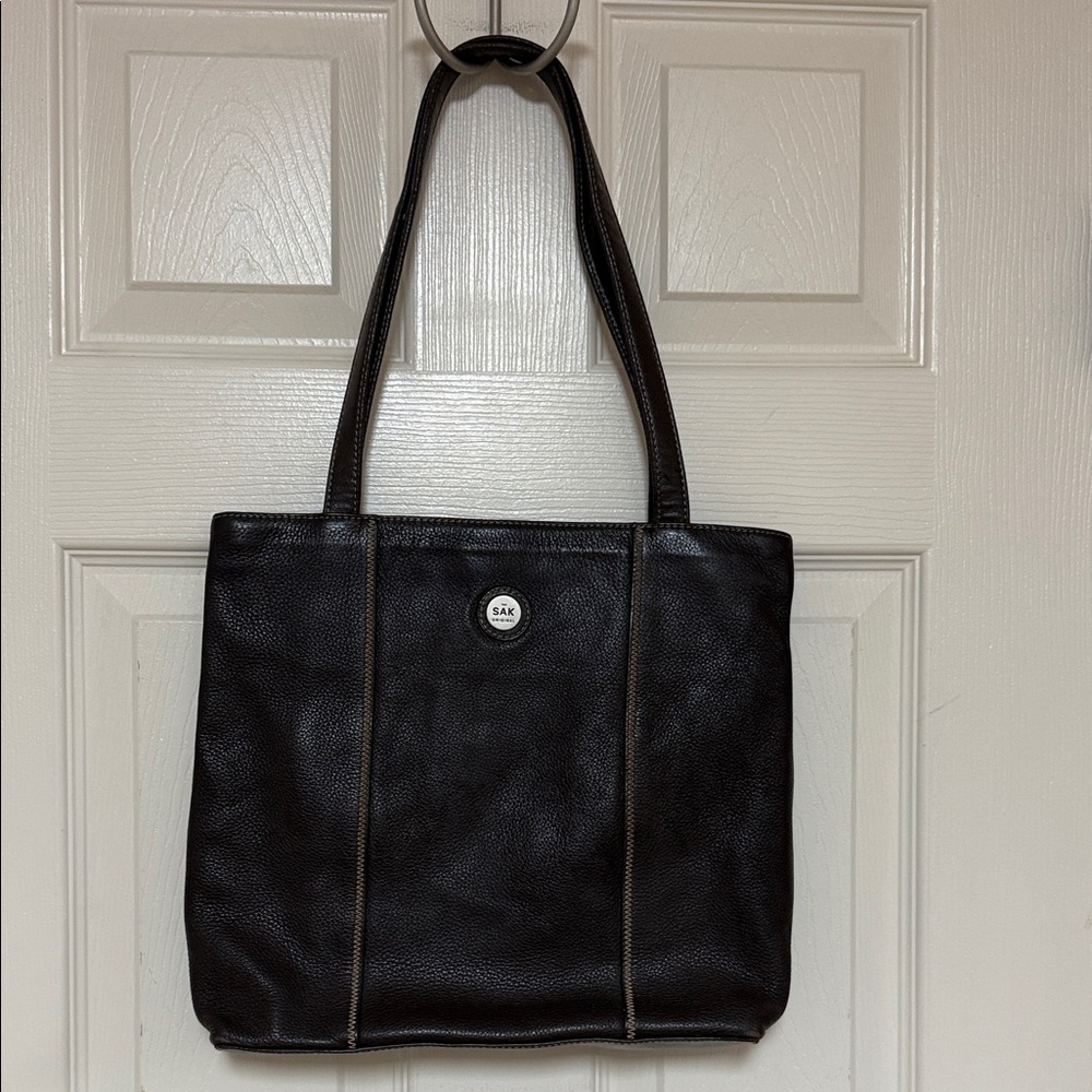 The Sak Dark Brown Leather shoulder bag